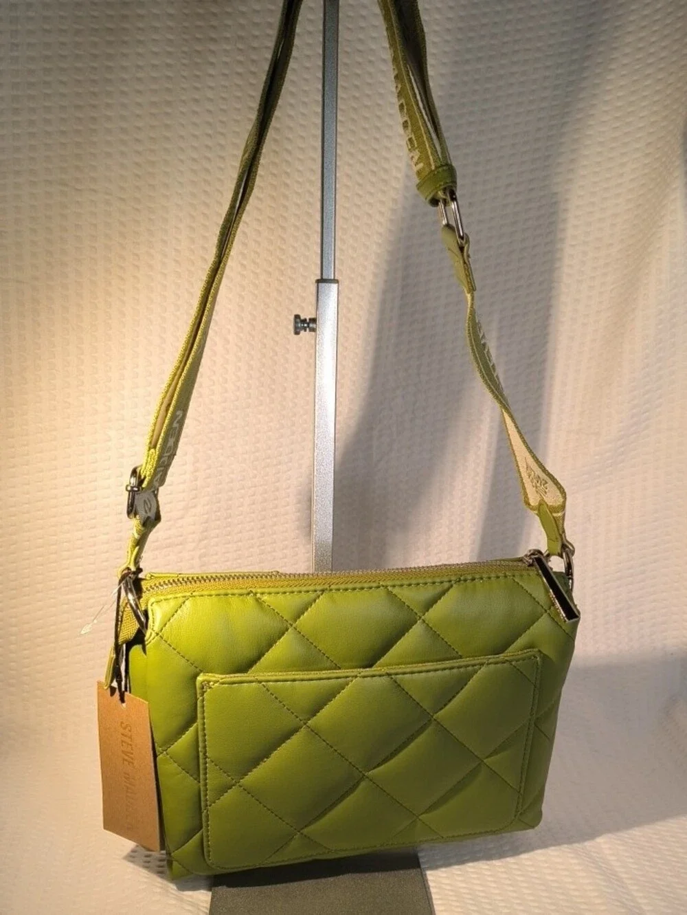 Steve Madden Going Green Bpurro 2  Quilted Crossbody Bag MSRP $88